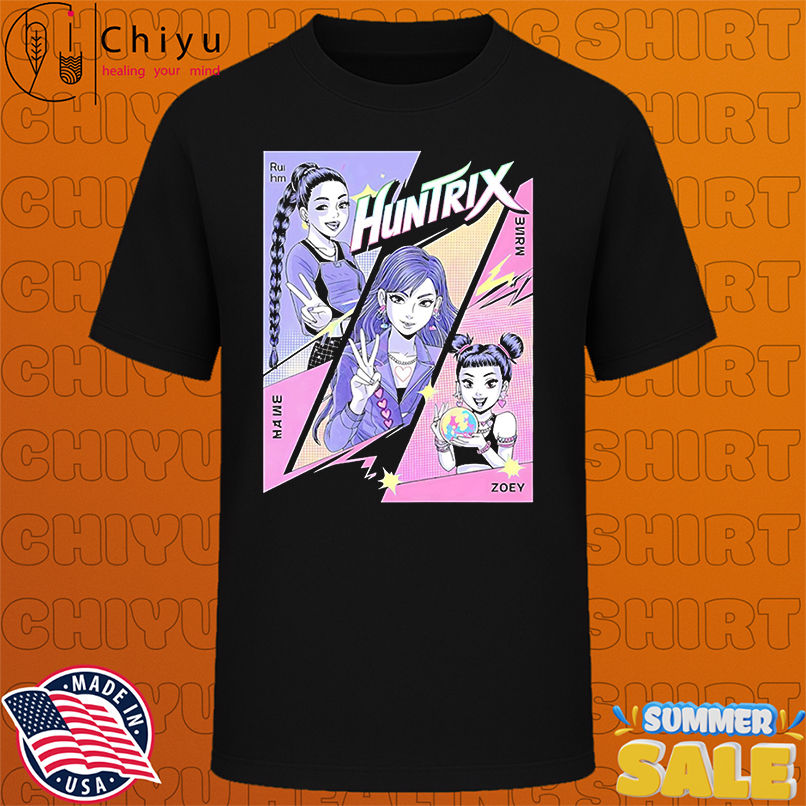 Huntrix Pastel Pop Art Rumi Mira and Zoey KPop Demon Hunters shirt