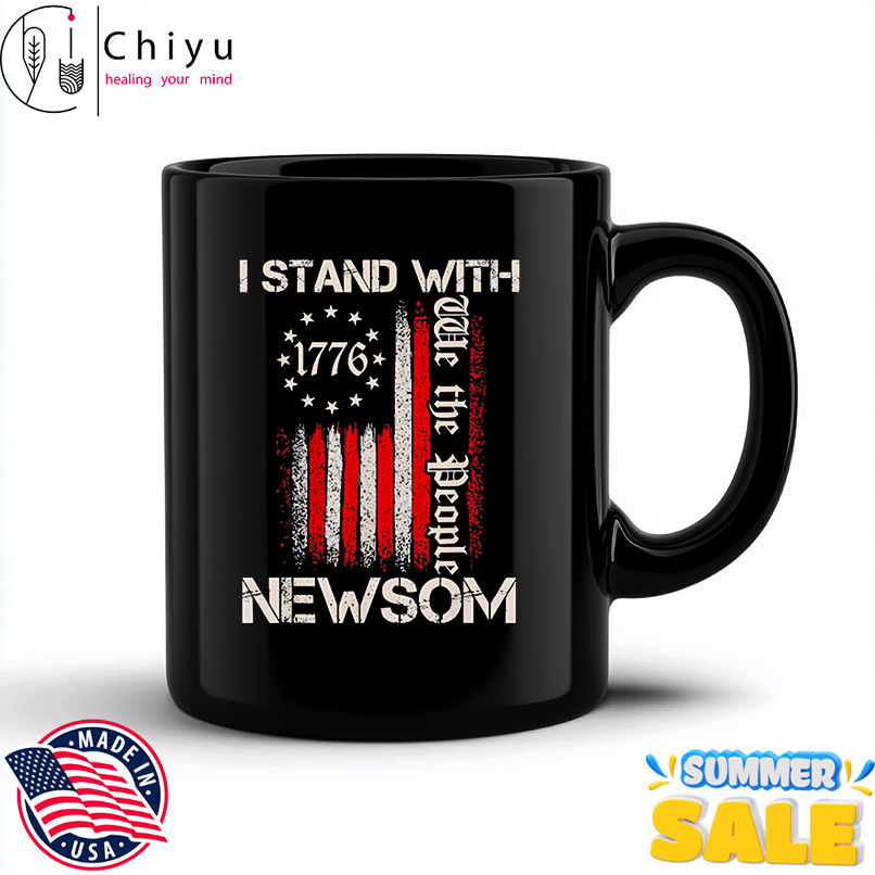 I Stand With Gavin Newsom California Governor American Flag shirt