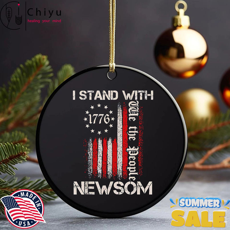 I Stand With Gavin Newsom California Governor American Flag shirt