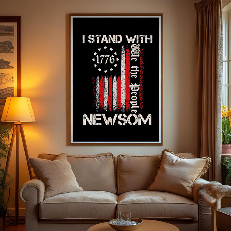 I Stand With Gavin Newsom California Governor American Flag shirt I Stand With Gavin Newsom California Governor American Flag shirt