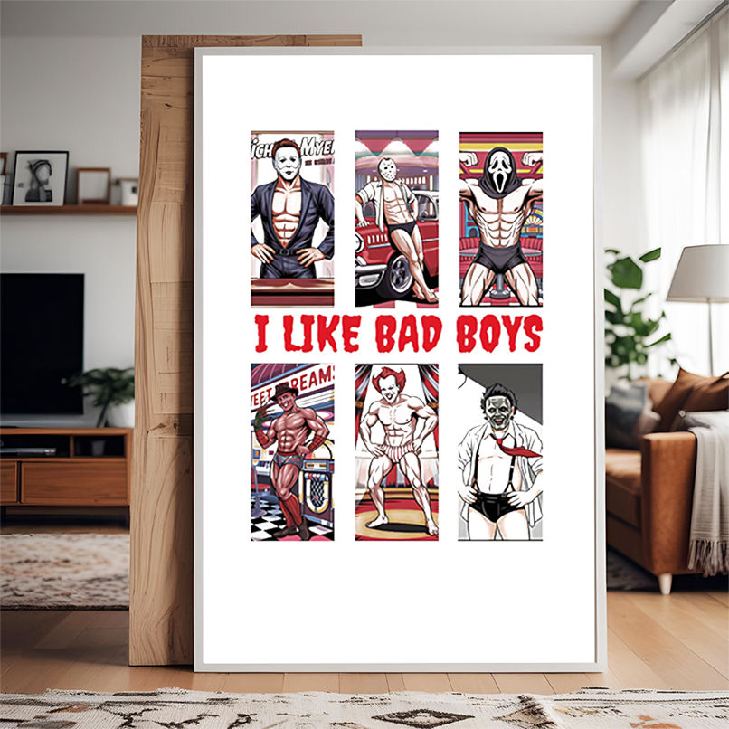 I like bad boys horror characters Halloween 2025 shirt I like bad boys horror characters Halloween 2025 shirt