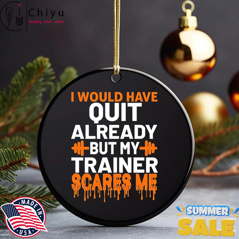 I would have quit already but my trainer scares me shirt I would have quit already but my trainer scares me shirt