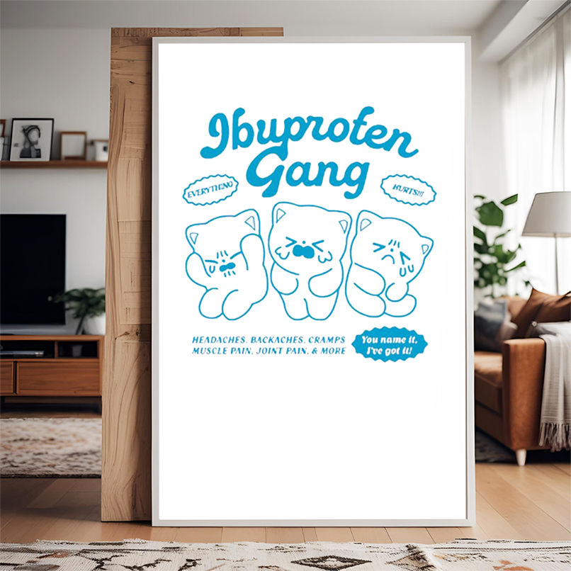 Ibuprofen Gang cat cute shirt Ibuprofen Gang cat cute shirt