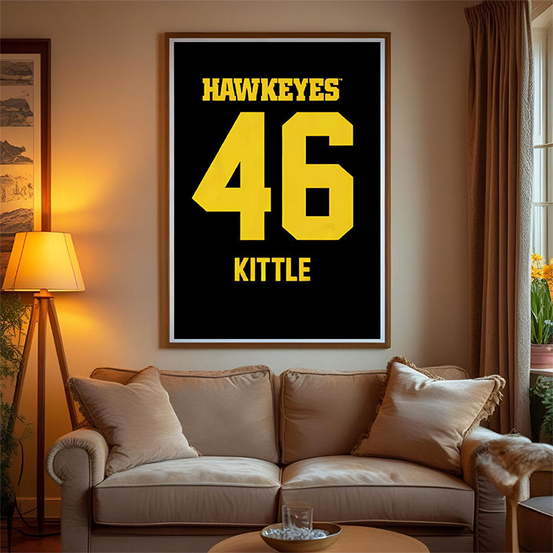 Iowa Hawkeyes football George Kittle 46 shirt Iowa Hawkeyes football George Kittle 46 shirt