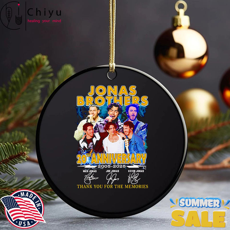 Jonas Brothers 20th anniversary 2005 2025 thank you for the memories shirt Jonas Brothers 20th anniversary 2005 2025 thank you for the memories shirt