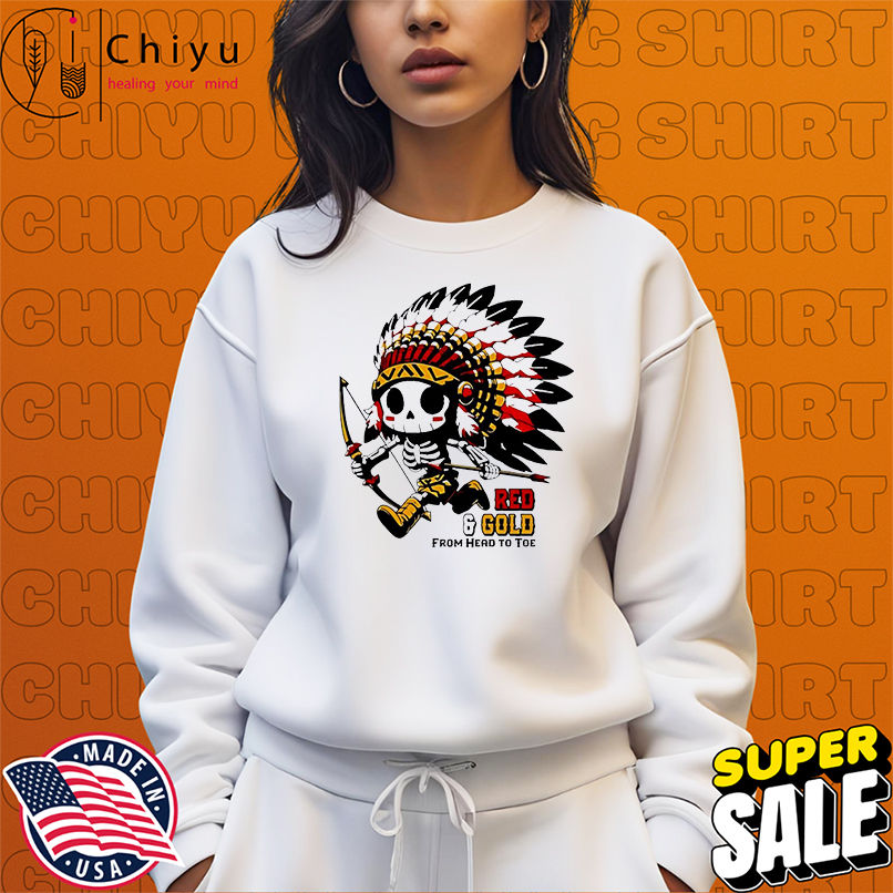 Kansas City Chiefs Red and Gold From Head To Toe shirt