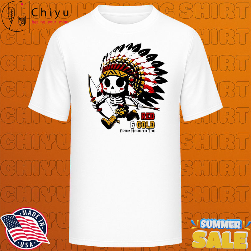 Kansas City Chiefs Red and Gold From Head To Toe shirt