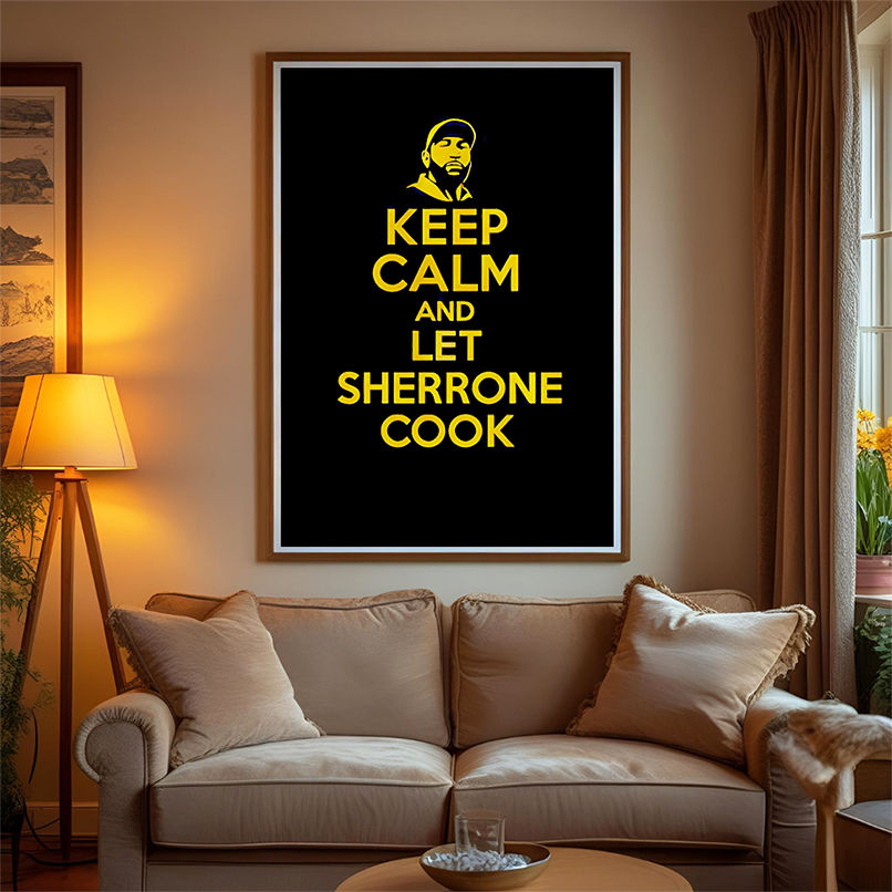 Keep calm and let Sherrone cook shirt Keep calm and let Sherrone cook shirt
