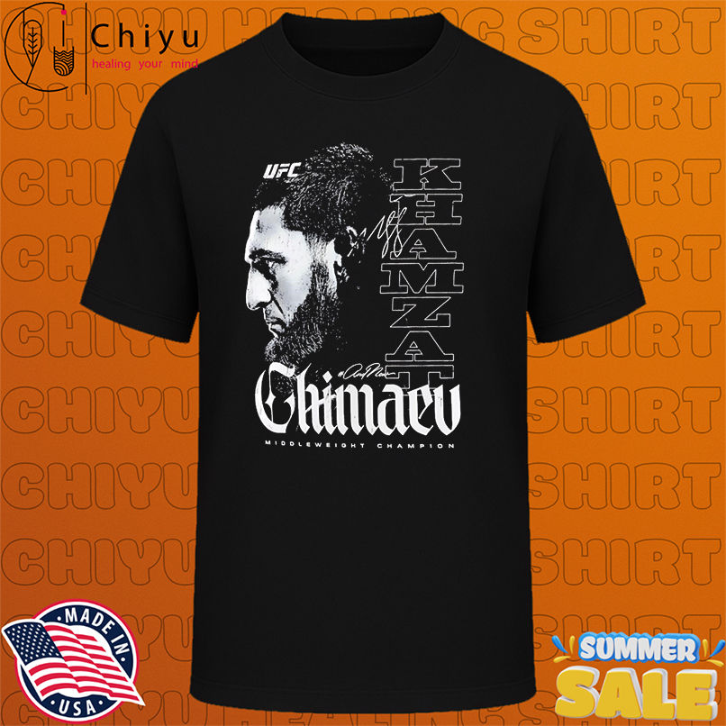 Khamzat Chimaev UFC 319 World Men's Middleweight Champion graphic shirt