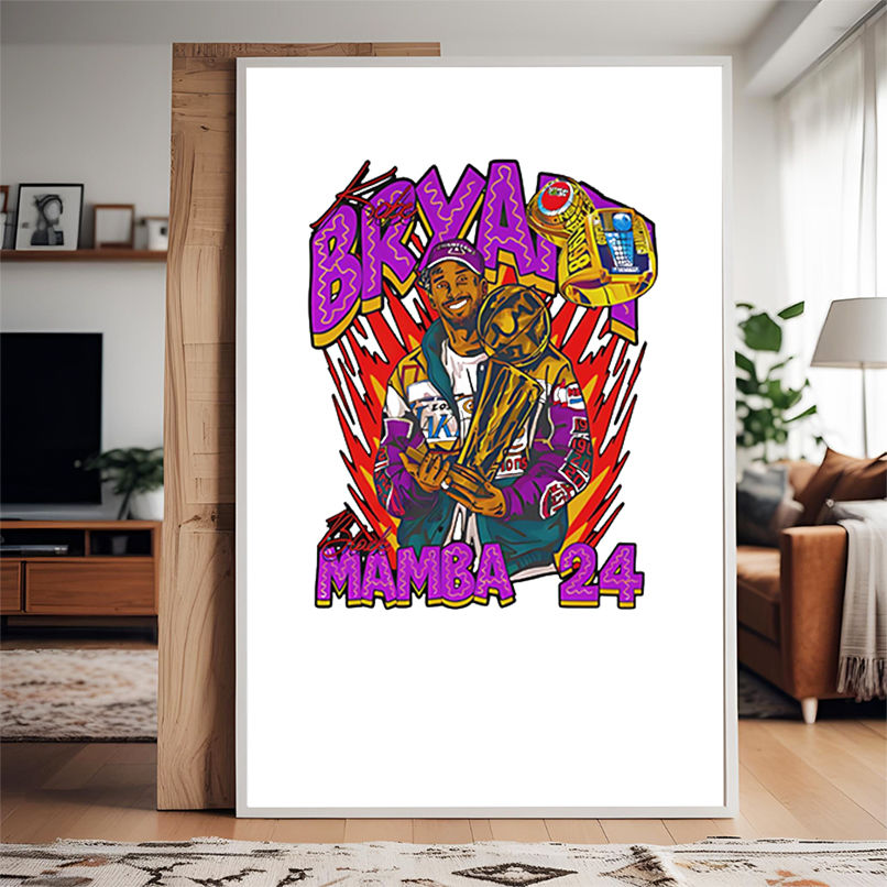Kobe Bryant Black Mamba 24 cartoon graphic shirt Kobe Bryant Black Mamba 24 cartoon graphic shirt
