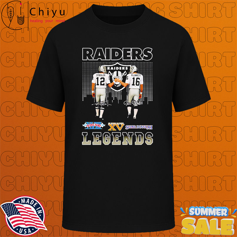 Las Vegas Raiders Stabler Plunkett Football Legends 2025 shirt