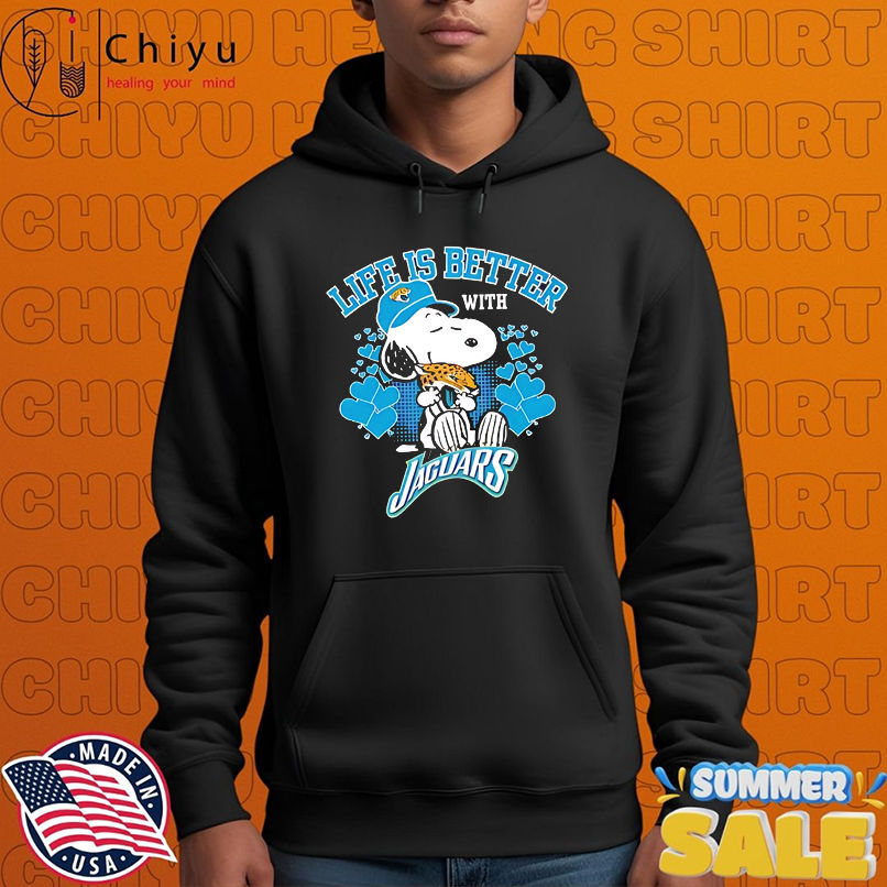 Life Is Better With Jaguars Snoopy shirt Life Is Better With Jaguars Snoopy shirt