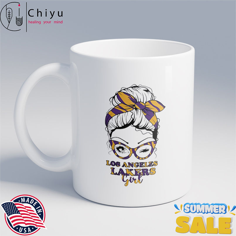 Los Angeles Lakers Girl Messy Bun shirt