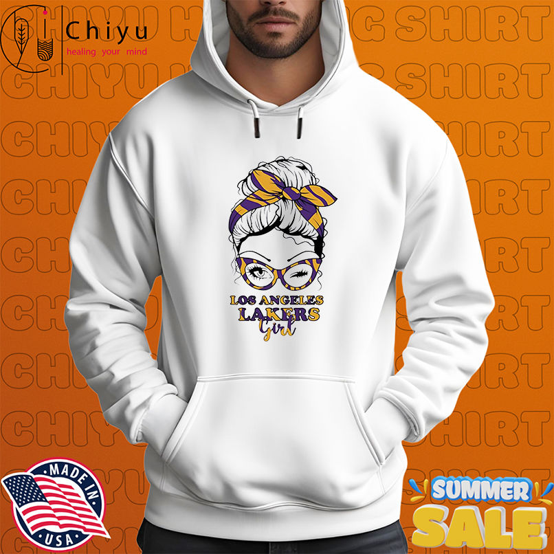 Los Angeles Lakers Girl Messy Bun shirt