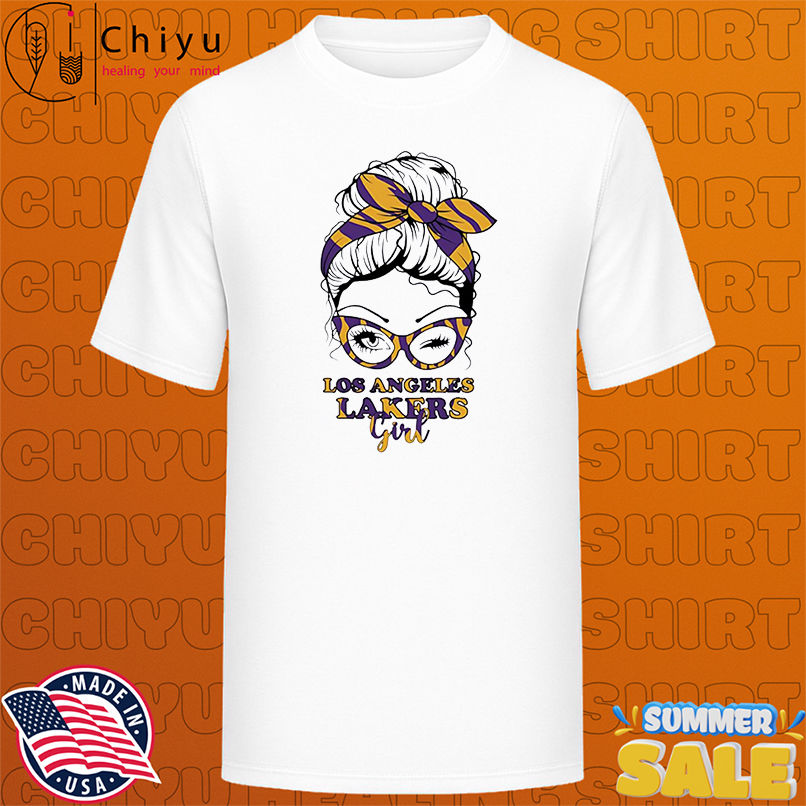 Los Angeles Lakers Girl Messy Bun shirt