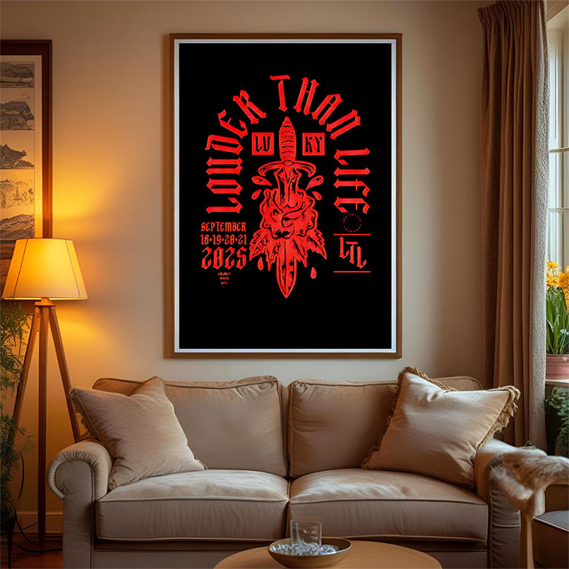 Louder Than Life 2025 dagger rose shirt Louder Than Life 2025 dagger rose shirt