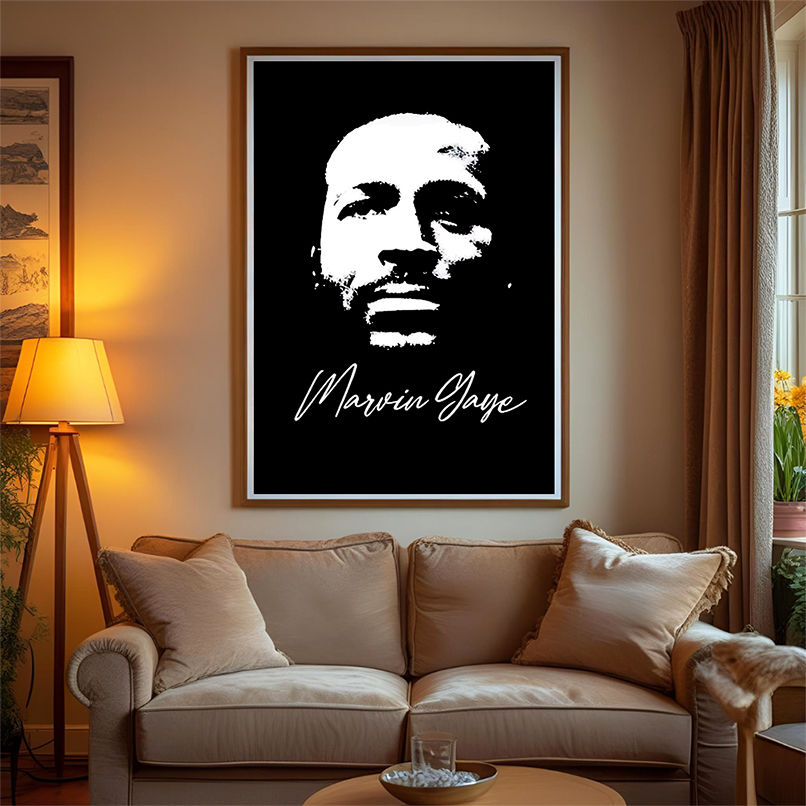 Marvin Gaye Silhouette retro shirt Marvin Gaye Silhouette retro shirt