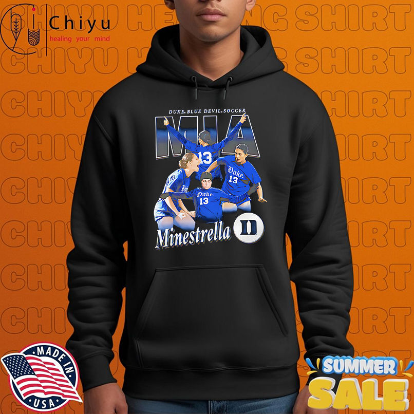 Mia Minestrella Duke Blue Devil soccer shirt