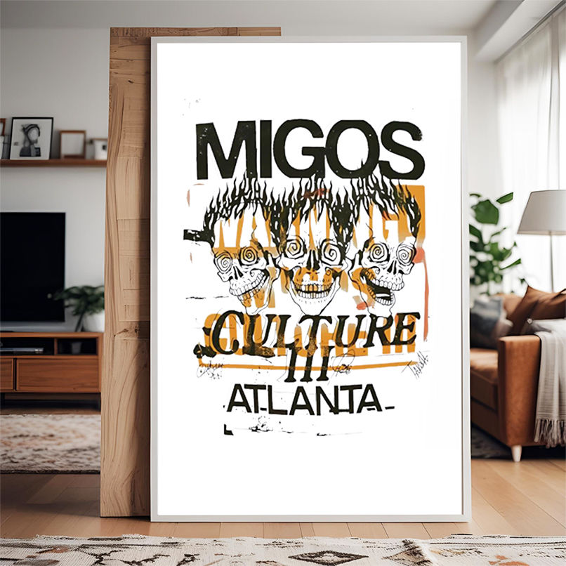 Migos x Gallery Dept Culture III Three Skulls shirt Migos x Gallery Dept Culture III Three Skulls shirt
