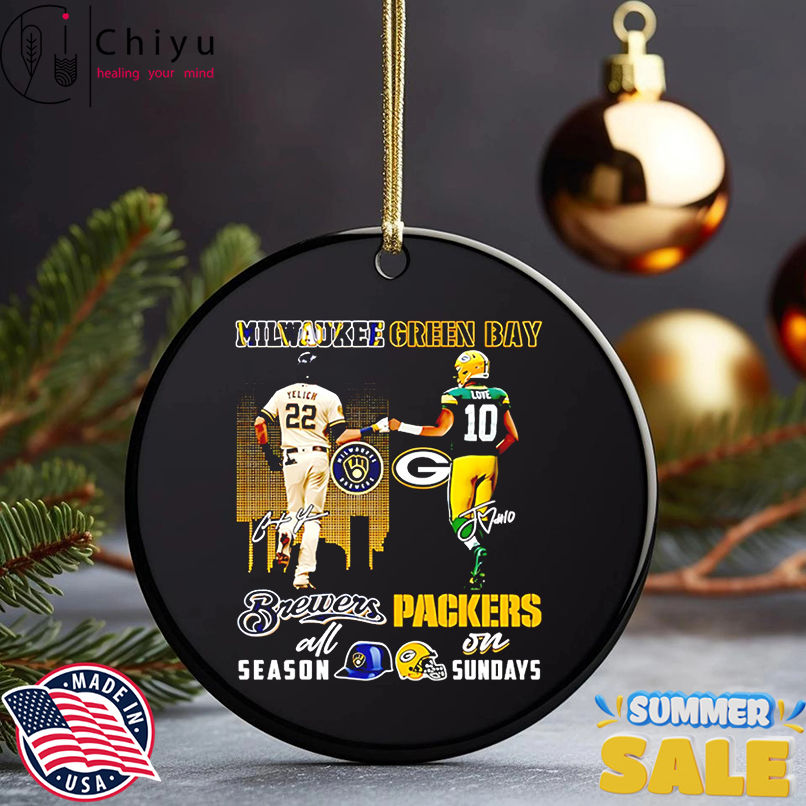 Milwaukee Brewers All Season x Green Bay Packers On Sunday Signature shirt