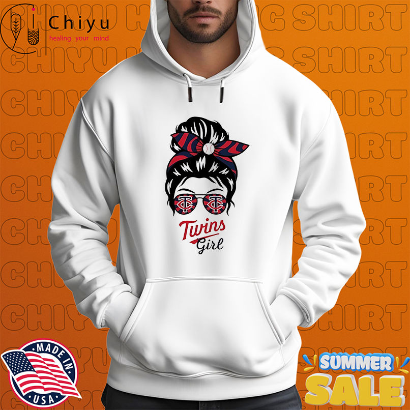 Minnesota Twins Girl Messy Bun Glasses shirt Minnesota Twins Girl Messy Bun Glasses shirt