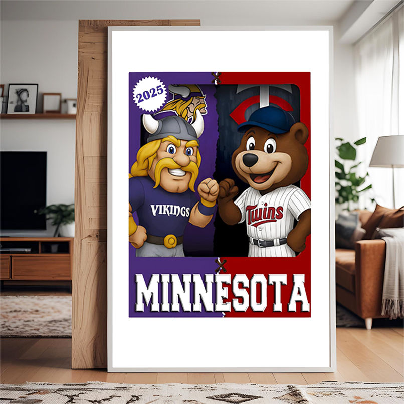 Minnesota Vikings and Minnesota Twins mascot play card shirt Minnesota Vikings and Minnesota Twins mascot play card shirt