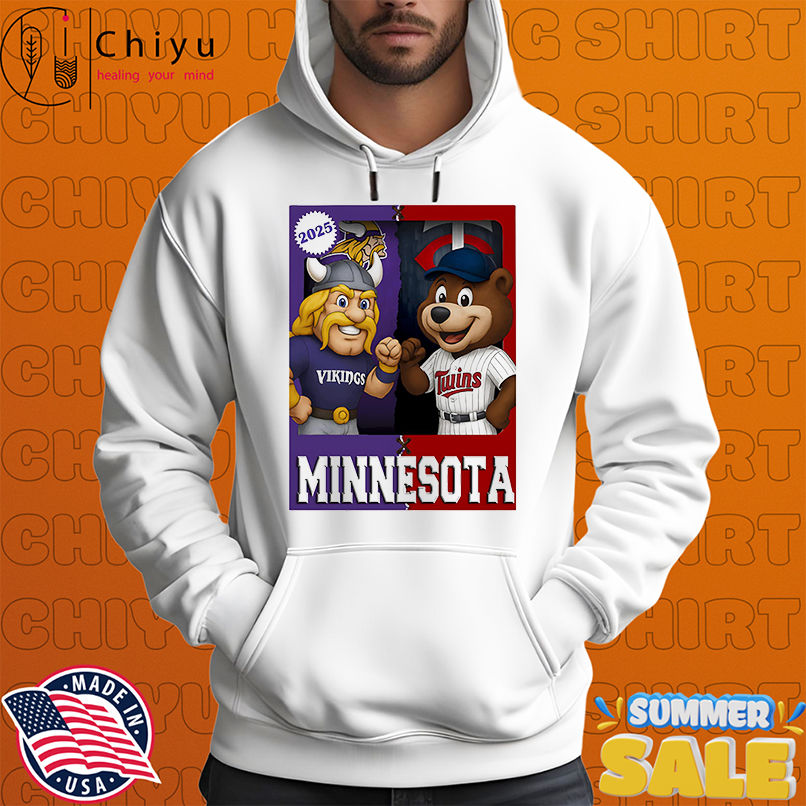 Minnesota Vikings and Minnesota Twins mascot play card shirt Minnesota Vikings and Minnesota Twins mascot play card shirt