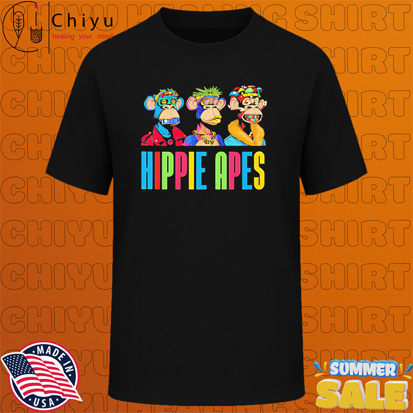 Monkeys Hippie Apes pride shirt