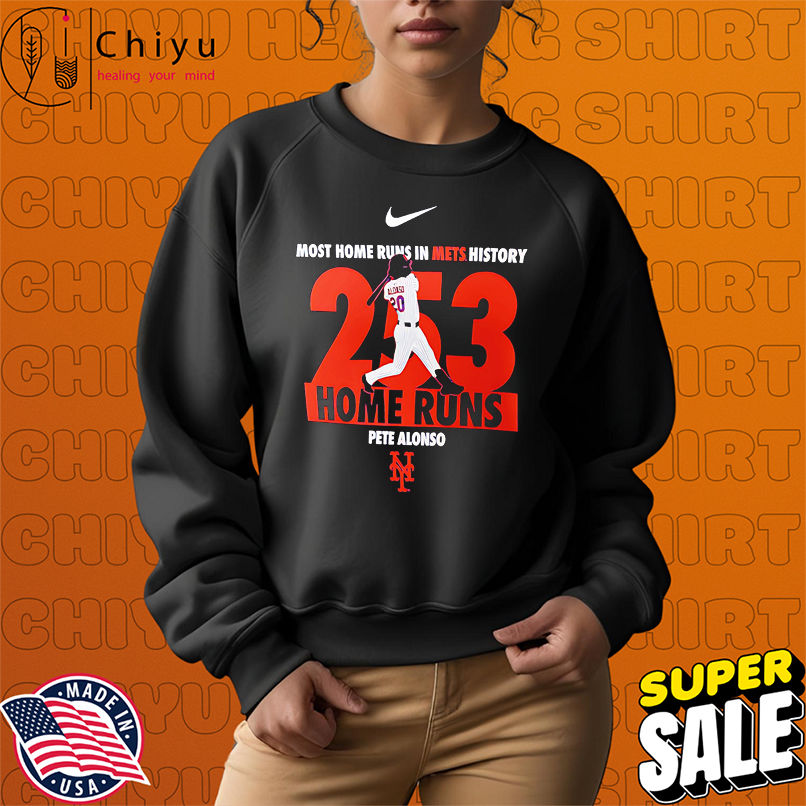 Most Home Runs In Mets History 253 Pete Alonso New York Mets Home Run shirt Most Home Runs In Mets History 253 Pete Alonso New York Mets Home Run shirt