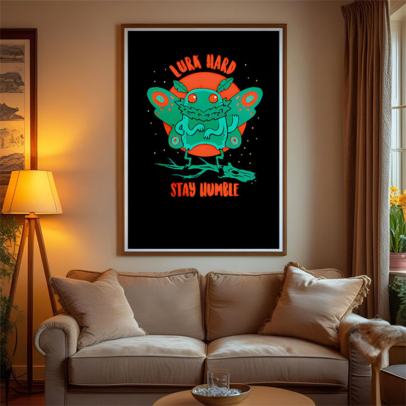 Mothman lurk hard stay humble shirt Mothman lurk hard stay humble shirt