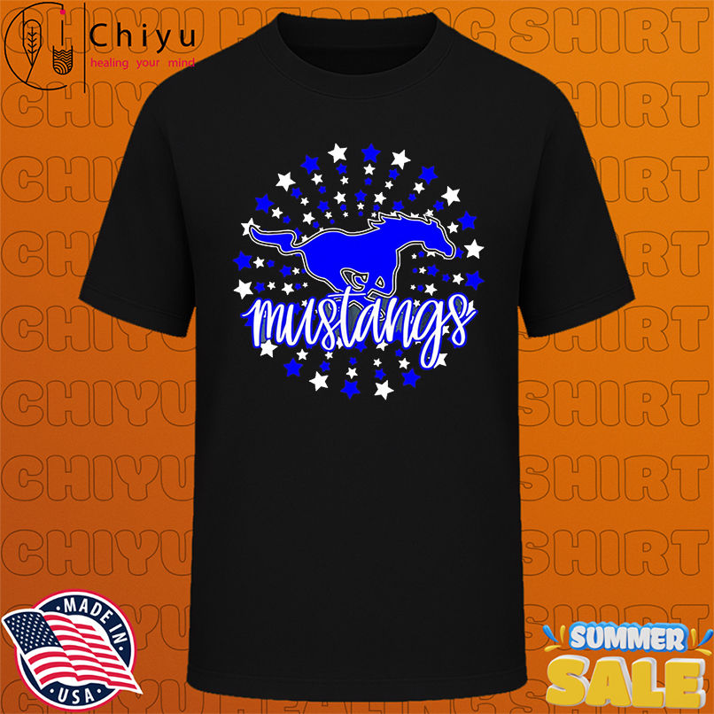 Mustangs School Spirit Stars Mustang Pride Football Mom shirt