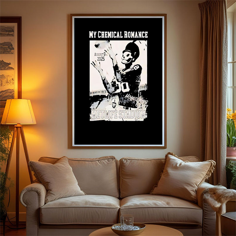 My Chemical Romance Homecoming Game Metlife Stadium August 09 2025 Football shirt My Chemical Romance Homecoming Game Metlife Stadium August 09 2025 Football shirt