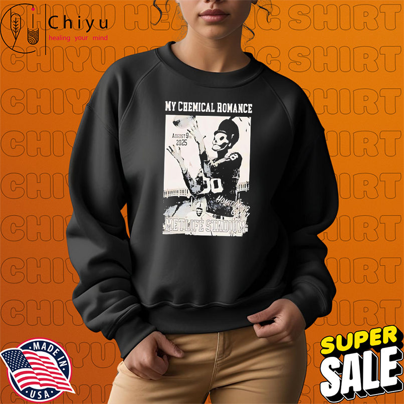 My Chemical Romance Homecoming Game Metlife Stadium August 09 2025 Football shirt