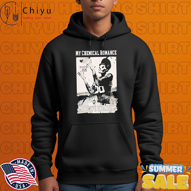 My Chemical Romance Homecoming Game Metlife Stadium August 09 2025 Football shirt My Chemical Romance Homecoming Game Metlife Stadium August 09 2025 Football shirt