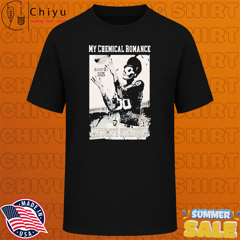 My Chemical Romance Homecoming Game Metlife Stadium August 09 2025 Football shirt