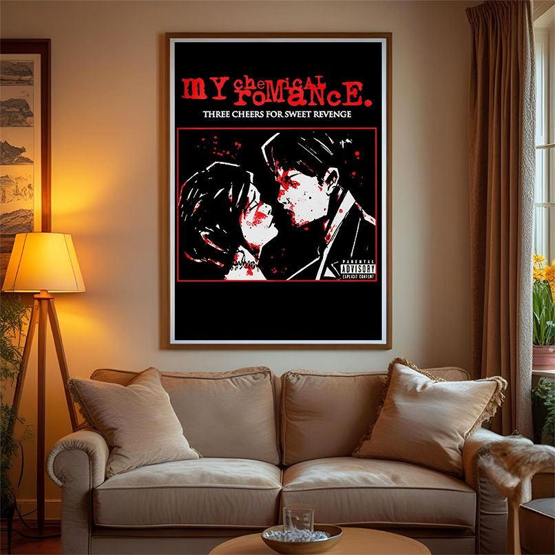 My Chemical Romance Three Cheers For Sweet Revenge poster shirt My Chemical Romance Three Cheers For Sweet Revenge poster shirt