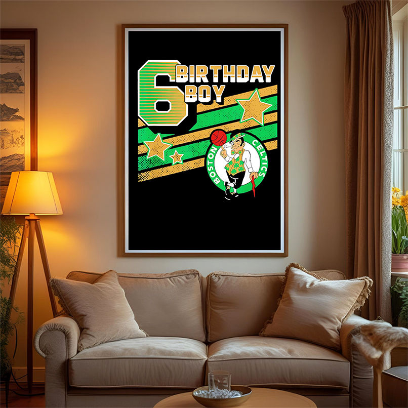 NBA Boston Celtics 6th Birthday Boy shirt NBA Boston Celtics 6th Birthday Boy shirt