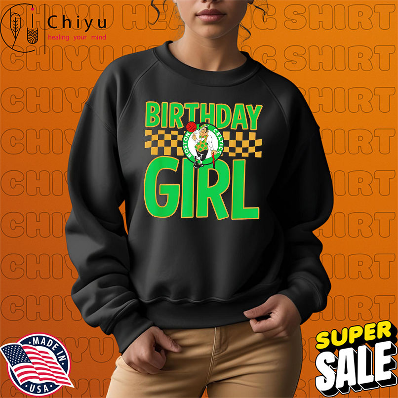NBA Boston Celtics Birthday Girl Checkered Logo shirt NBA Boston Celtics Birthday Girl Checkered Logo shirt