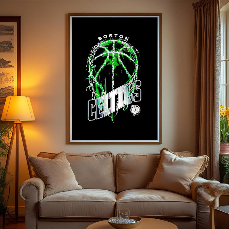 NBA Boston Celtics Lightning Bolt Basketball Logo shirt NBA Boston Celtics Lightning Bolt Basketball Logo shirt