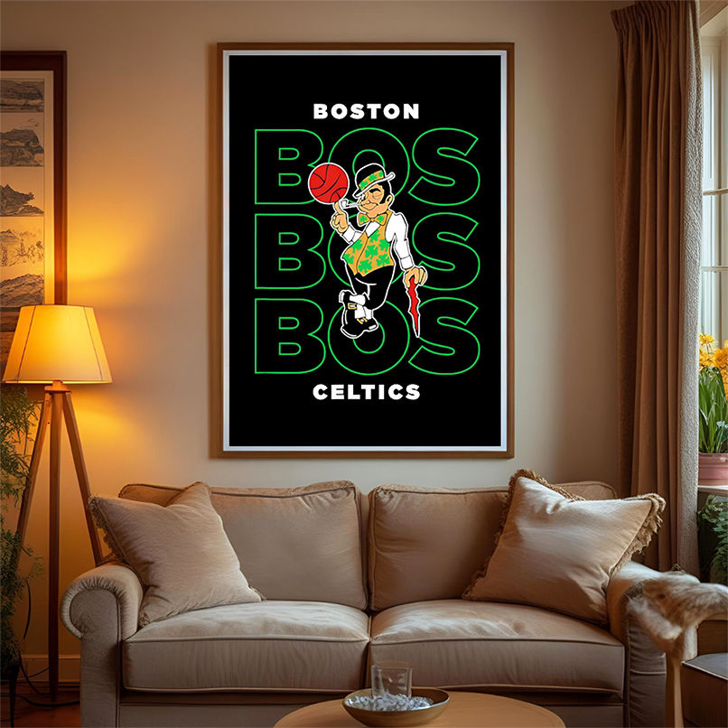 NBA Boston Celtics Stacked City Logo repeat shirt NBA Boston Celtics Stacked City Logo repeat shirt