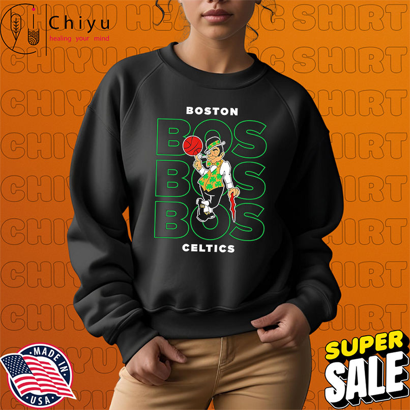 NBA Boston Celtics Stacked City Logo repeat shirt NBA Boston Celtics Stacked City Logo repeat shirt