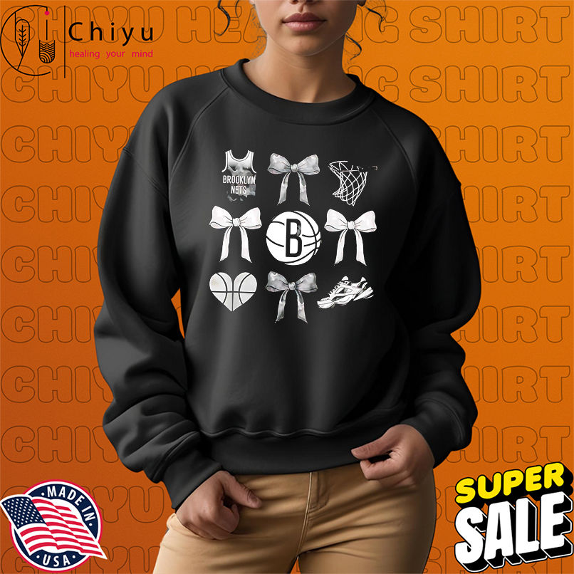 NBA Brooklyn Nets Bow Grid shirt NBA Brooklyn Nets Bow Grid shirt