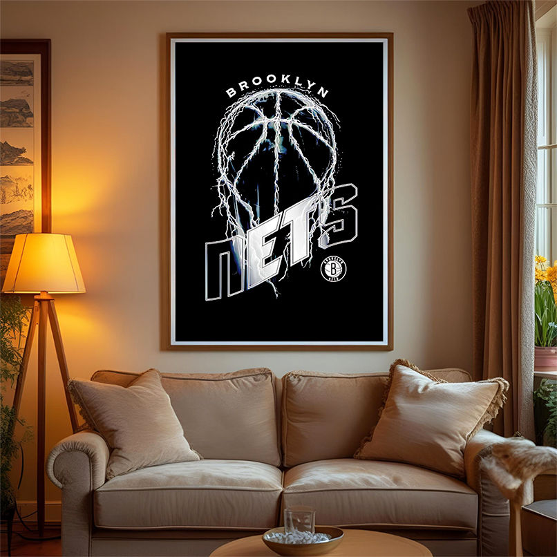 NBA Brooklyn Nets Lightning Bolt Basketball Logo shirt NBA Brooklyn Nets Lightning Bolt Basketball Logo shirt