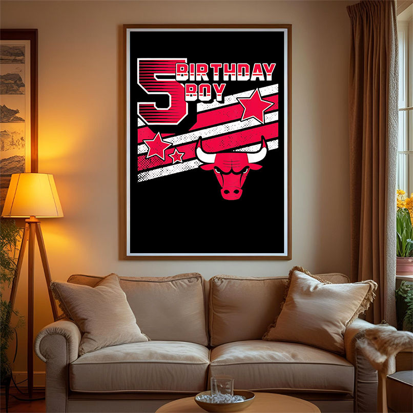 NBA Chicago Bulls 5th Birthday Boy shirt NBA Chicago Bulls 5th Birthday Boy shirt
