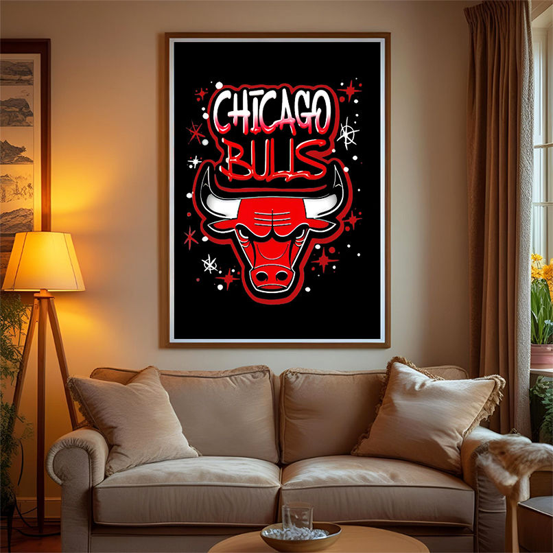 NBA Chicago Bulls Airbrush Logo shirt NBA Chicago Bulls Airbrush Logo shirt