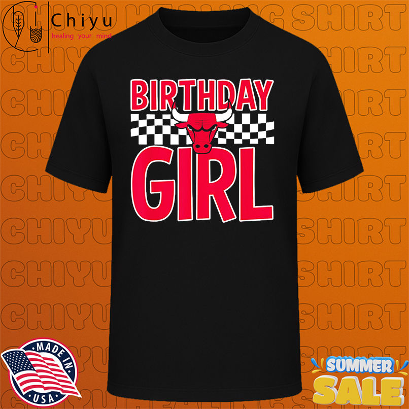 NBA Chicago Bulls Birthday Girl Checkered Logo shirt