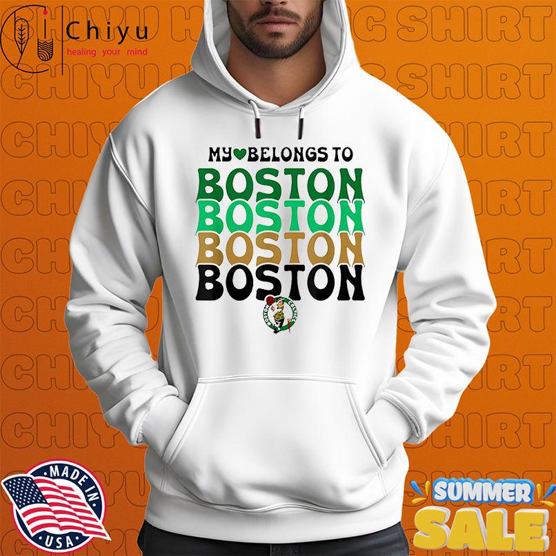 NBA My Heart Belongs To Boston Celtics Vintage Logo Stack shirt NBA My Heart Belongs To Boston Celtics Vintage Logo Stack shirt