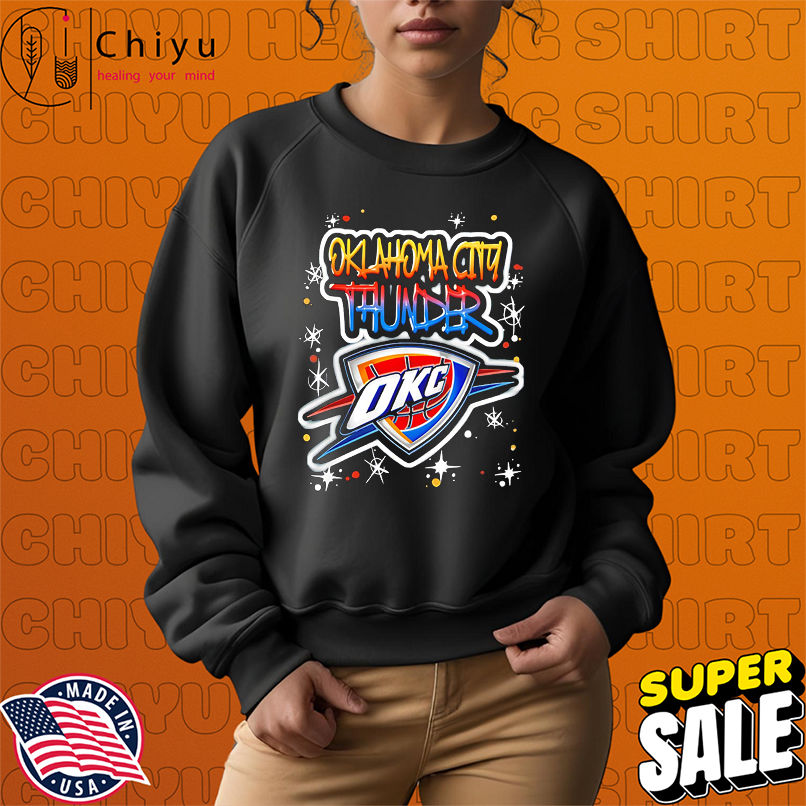 NBA Oklahoma City Thunder Airbrush Logo shirt