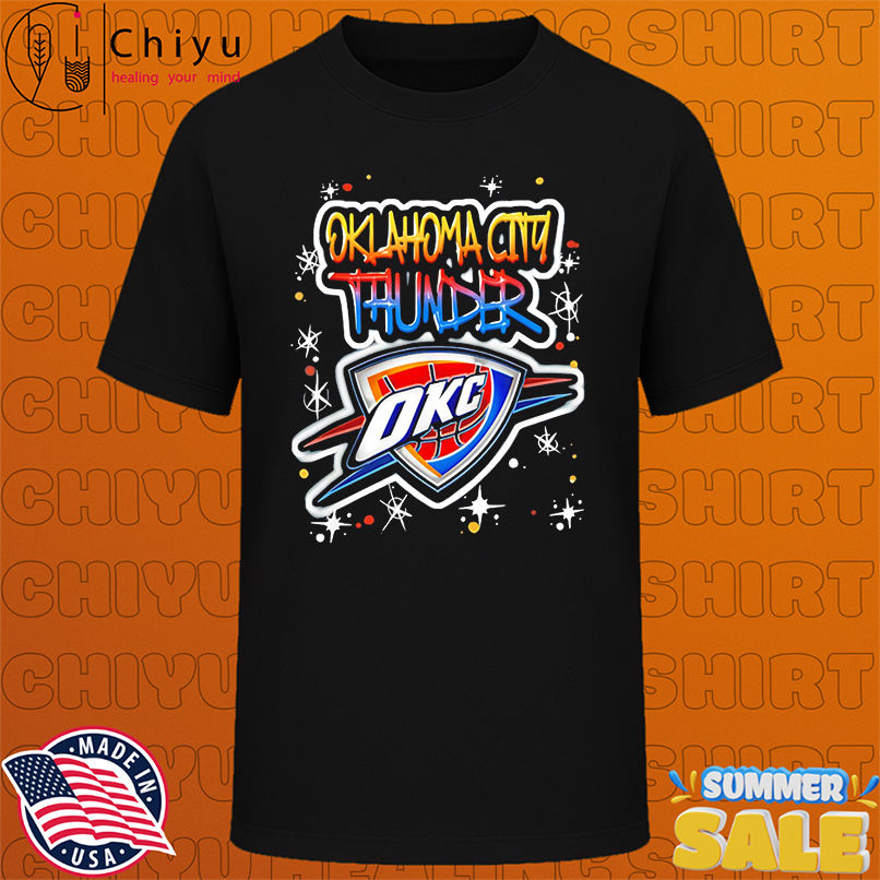 NBA Oklahoma City Thunder Airbrush Logo shirt