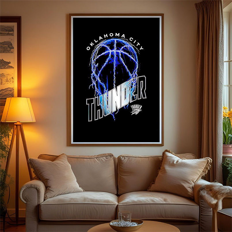 NBA Oklahoma City Thunder Lightning Bolt Basketball Logo shirt NBA Oklahoma City Thunder Lightning Bolt Basketball Logo shirt